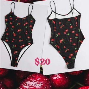 Cherry bodysuit